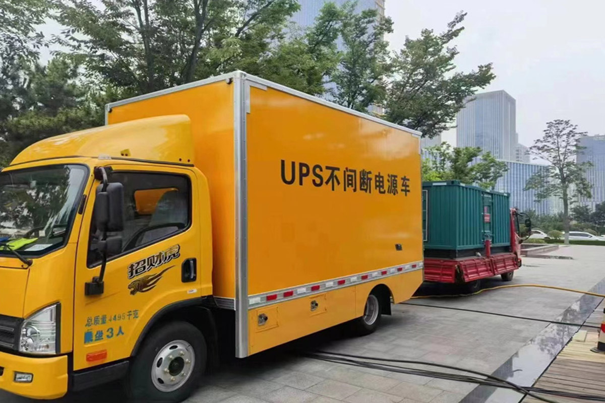 商都发电机租赁施工现场