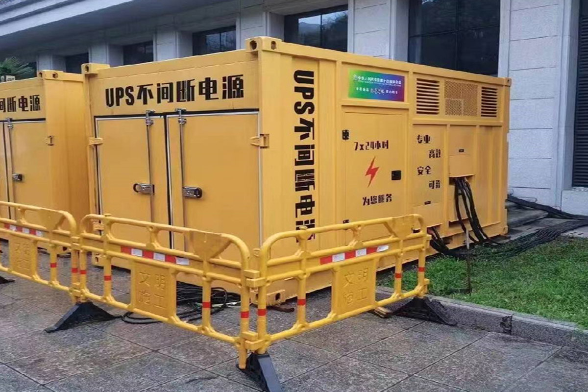 商都发电机租赁施工现场