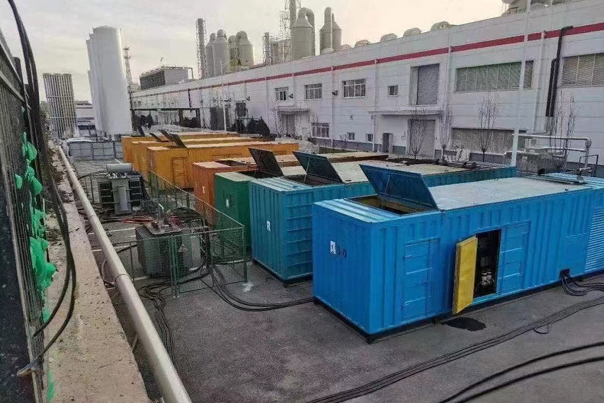 商都发电机租赁施工现场